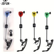 Resim JSFUN Avrupa Carp Balıkçılığı Bite Alarmı - USB Güçlü Çok Renkli (Mavi/Kırmızı/Sarı/Yeşil) Balık Alarmı, Ayarlanabilir Hassasiyet, Sığ ve Tuzlu Su için Kompakt Tasarım, Dayanıklı Plastik Yapı, Balıkçılık Alarmı, Şık Gadget, Sağlam Montaj Sistemi, Pilsiz 