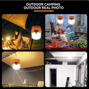 Resim Dahili Pil Güçlü Usb Şarj Edilebilir Led Kamp Işıkları Açık Kamp 