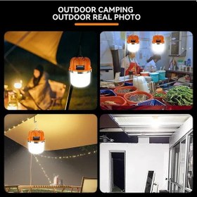 Resim Dahili Pil Güçlü Usb Şarj Edilebilir Led Kamp Işıkları Açık Kamp 