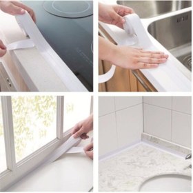Resim SARFEX Beyaz Su Sızdırmaz Lavabo Kenar Bandı (KUTUSUZ)(3.2M) 