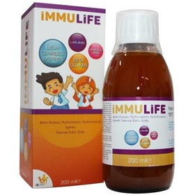 Resim Immulife Beta Glukan Multıvitamin Multimineral İçeren Takviye Edici Gıda 200 ml 