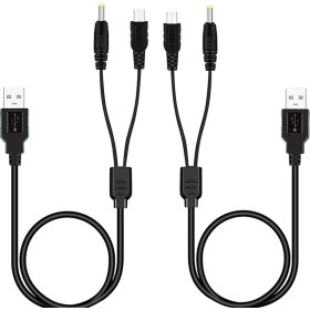 Resim Telmba Sony Psp 1000 2000 3000 Için 2'li Taşınabilir USB Kablosu ve Veri Kablosu Paketi, Şarj Kablosu 2'si Bir Arada (Yurt Dışından) 