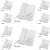 Resim 10 Adet Beyaz Karel TM140 Masaüstü Ofis Telefon Seti 