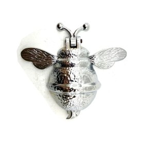 Resim Hayat Store Antika Tarz Dekoratif Pirinç Arı Kapı Tokmağı, Taktak - Büyük, 163X150MM, Nikel 