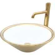 Resim Pure Concept Pure Ufo Gold Tezgah Üstü Çanak Lavabo Gw-805 