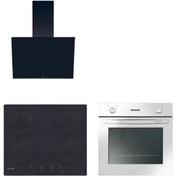 Resim Hoover & Cand-y Alvento Ankastre Set ( HON100W Fırın + CVW6BB Ocak + HDG6C1GBTK Davlumbaz) 