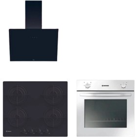 Resim Hoover & Cand-y Alvento Ankastre Set ( HON100W Fırın + CVW6BB Ocak + HDG6C1GBTK Davlumbaz) 