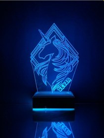 Resim Kişiye Özel 3D Unicorn, Kız Çocuğuna Hediye Masaüstü Led Lamba 