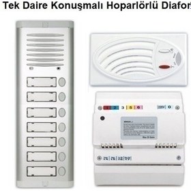 Resim Tek Daire Konuşmalı Hoparlörlü Diafon 