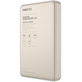Resim Recci RPB-W36 Ultra İnce PD 20W Hızlı Şarj Özellikli Wireless Powerbank 15W 10000mAh - Turuncu 