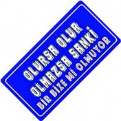 Resim Olursa Olur Yazılı Sök-tak-pratik Vantuzlu Yeni Nesil Dekor Pl 