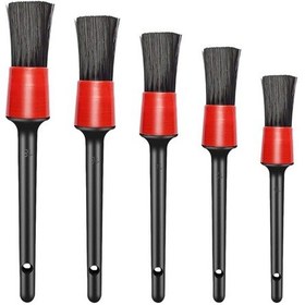 Resim Microcase 5+1 Oto İç ve Dış Temizlik Bakım Fırça Seti - AL3010 