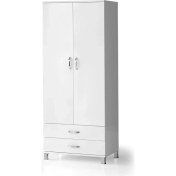 Resim Erezoğulları Mobilya 2 Kapılı 2 Çekmeceli Gardrop Elbise Dolabı 79X46X189CM 