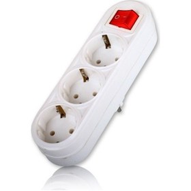 Resim FETİH Üçlü Golyat Priz Topraklı Anahtarlı Fetih 