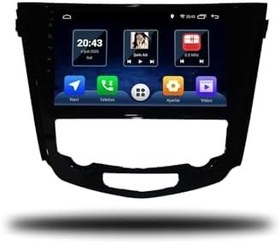 Resim MarTechno Dijital Klima Android Multimedya 6GB RAM 128GB Hafıza Nissan X-Trail 2014-2021 ile uyumlu 
