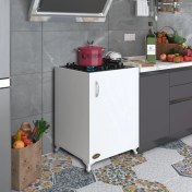 Resim Kenzlife ocak dolabı benek byz 85*60*56 hazır mutfak ankastre gömme ocak için arkalıksız 