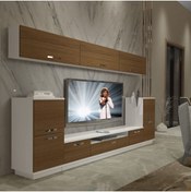 Resim Decoraktiv Trendstyle 9 Slm Tv Ünitesi Tv Sehpası - Beyaz - Ceviz 