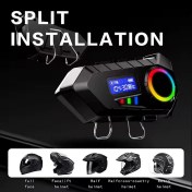 Resim Bfs Y30 Kask Kulaklık Bluetooth Motosiklet Kulaklık Rgb Radyolu Intercom 