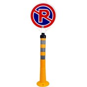 Resim İleri Trafik Park Yasaktır Uyarı Levhalı Delinatör Seti Sarı 