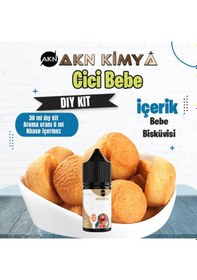 Resim Cici Bebe Dıy Kit Bebe Bisküvisi Gıda Aroması %20 Oranda Aroma İçerir Hazır Değildir 30 Ml 