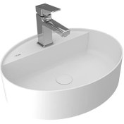 Resim Turkuaz Smartedge 40X50 cm Oval Lavabo Mat Beyaz 