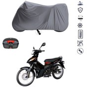 Resim Yamaha Crypton Arka Çanta Uyumlu Motosiklet Branda Su Geçirmez Motor Branda 