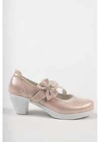 Resim EPAAVM - Topuklu Çatal Baretli Pudra Kız Çocuk Ayakkabı - VRK... Pudra 