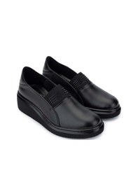 Resim Tamer Tanca Kadın Hakiki Deri Siyah Deri Casual Ayakkabı 824 155-1 Bn Ayk Sk24-25 Sıyah Dr Siyah Deri 