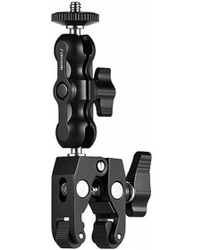 Resim Teltree Metal Süper Klempli Kollu Tutucu, 1/4" Ve 3/8" Vida Bağlantısı, Monitör/led Işık İçin Uygulanabilir, Siyah, Anti-koroz, Kaymazsız 