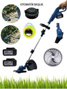 Resim Rowermax RPC-MM150 Akülü Tırpan + Teleskopik Misinalı Set 