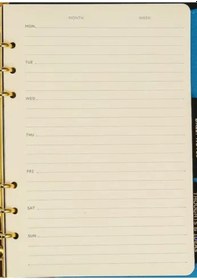 Resim Smyth Organiser Haftalık Ajanda Yedeği A5 14,8x21 Cm İç Yedek Defteri 