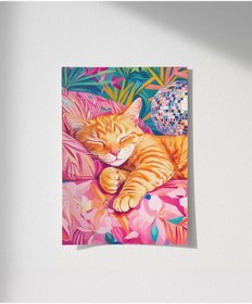 Resim Çerçevesiz Poster Palmiyeler Altında Şekerleme 