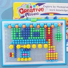 Resim 354.652 Parça Renkli Mantar Puzzles Oyun Seti - Çocuklar için Yaratıcı Pegboard Eğitici Oyuncak, Evde Ebeveyn-Çocuk Etkileşimli Aktivite, Mozaik İnce Motor Becerileri Geliştirme, STEM Hediye, Erkek ve Kız Çocukları için Renk Tanıma & Eşleştirme Oyunu, Doğum Günü, Cadılar Bayramı veya Noel İçin Mükemmel Hediye 