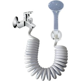 Resim Plasyay Spiral Duş Hortumu ve Seti Beyaz 3.5 Metre 