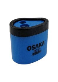Resim Osaka Mavi Çift Hazneli Damla Şekilli Kalemtraş 