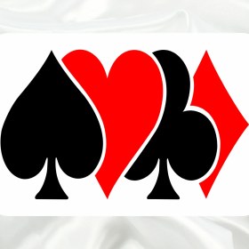 Resim Keyf'ince Shopping İskambil Kağıdı Sembolleri Tarza Özel Pleksi Panjur Arması - 1 I Universal Vidalı Oto Panjur Süsü I Araba Panjur Süsü 