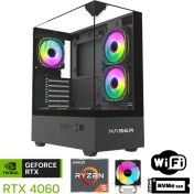 Resim Xaser XSR1092 Ryzen 5 5600 32GB Ram 1tb M.2 Nvme SSD 8gb RTX4060 Oyuncu Masaüstü Bilgisayarı 