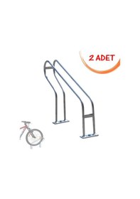 Resim Bisiklet Parkı Tekli Ucuz Bisiklet Park Alanı Demiri Tekli Bisiklet Park Yeri 2 Adet Gri 