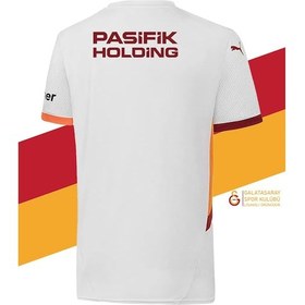 Resim Galatasaray Lisanslı Kişiye Özel 2024/25 5 Yıldızlı Beyaz Deplasman Forma Beyaz 