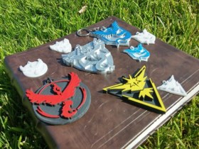 Resim Pokemon Go Takım Rozetleri, Takım Mystic Takım Valor Team Instinct Takım Harmony Plastik Aparat 