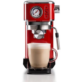 Resim Ariete Moderna Espresso Slim Kahve Makinesi Kırmızı 1381/13 