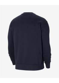 Resim Nike Erkek Sweatshirt Cw6902-451 M Nk Flc Park20 Crew Lacivert 