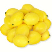 Resim 10 yapay limon, sahte meyve kaseleri, yaz partileri, çiçek süslemeleri için kullanılan plastik sahte sarı limonlar 