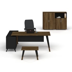 Resim Pierro Ofis Alaska Personel Takımı - 140cm / Barok - Siyah 