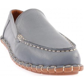 Resim Dgn 603-23y Kadin Dikiş Detayli Loafer Ayakkabi 603-2109-R0884 Koyu Mavi 