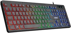 Resim Lunatic Everest KB-120 Sleek Siyah USB Aydınlatmalı Q Gaming Oyuncu Klavyesi + Klavye Pad + Mouse Pad Set 