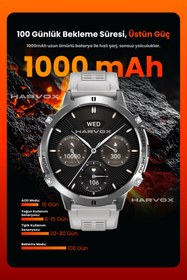 Resim ROXİVA Harvox X2 Pro Tank Outdoor Çift Kordon Sesli Arama Görüşme Amoled Ekran Profosyonel Akıllı Saat 