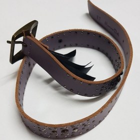 Resim 6102/039 Massimo Dutti Lila Çocuk Deri Kemer Lila 