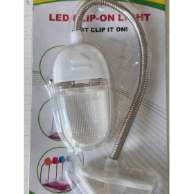 Resim Pilli LED Işik Mini Masa Lambasi Kıskaçlı Beyaz LED Işık. Kitap Okuma Lambası Beyaz Net ve Temiz Işık Kitap 