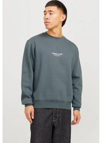 Resim Jack & Jones Erkek Sweat 12241694 Koyu Gri Koyu Gri 